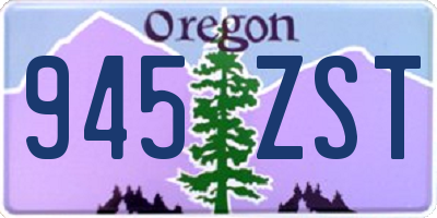 OR license plate 945ZST