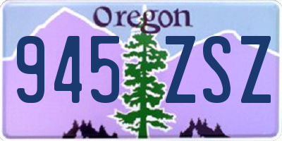 OR license plate 945ZSZ