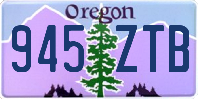 OR license plate 945ZTB