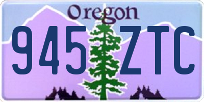 OR license plate 945ZTC