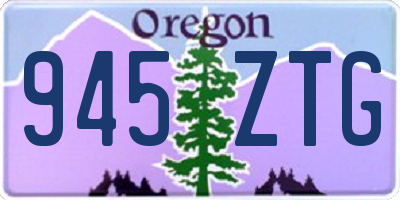 OR license plate 945ZTG
