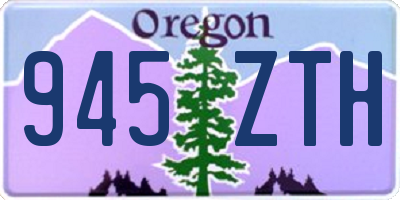 OR license plate 945ZTH