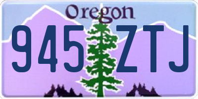 OR license plate 945ZTJ