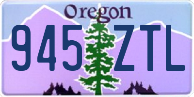 OR license plate 945ZTL
