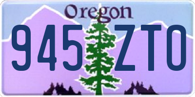 OR license plate 945ZTO
