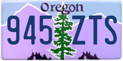 OR license plate 945ZTS
