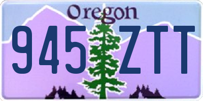 OR license plate 945ZTT