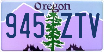 OR license plate 945ZTV