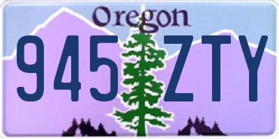 OR license plate 945ZTY