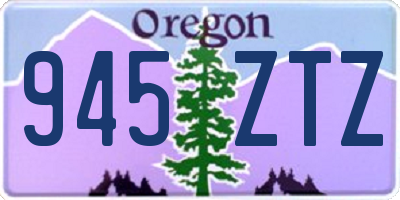 OR license plate 945ZTZ