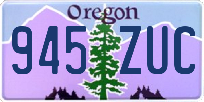 OR license plate 945ZUC