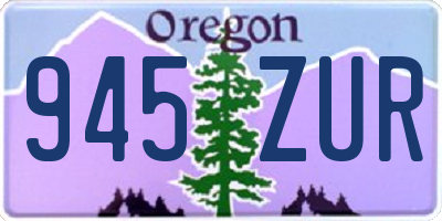 OR license plate 945ZUR