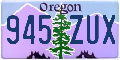 OR license plate 945ZUX