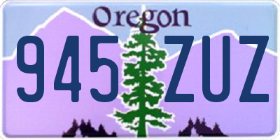 OR license plate 945ZUZ