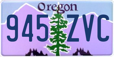 OR license plate 945ZVC