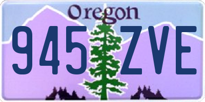 OR license plate 945ZVE