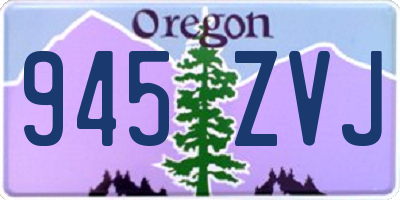 OR license plate 945ZVJ