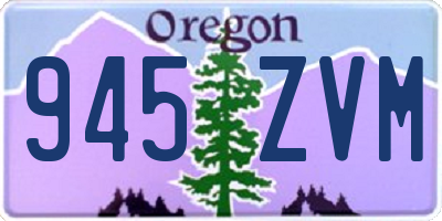 OR license plate 945ZVM