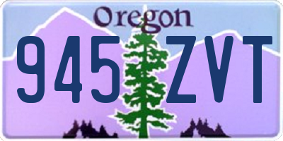 OR license plate 945ZVT