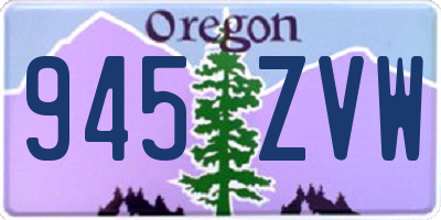 OR license plate 945ZVW
