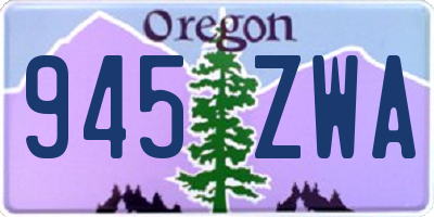 OR license plate 945ZWA