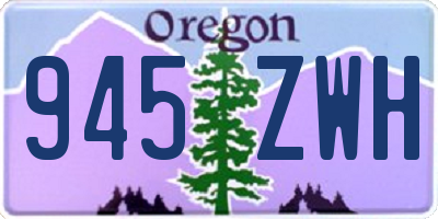OR license plate 945ZWH