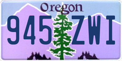 OR license plate 945ZWI