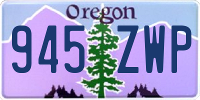 OR license plate 945ZWP