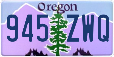 OR license plate 945ZWQ