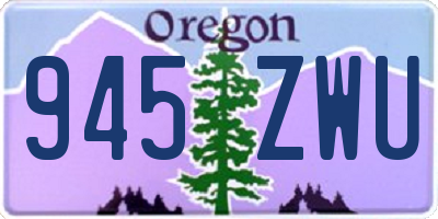 OR license plate 945ZWU