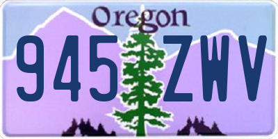 OR license plate 945ZWV