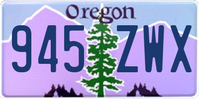 OR license plate 945ZWX