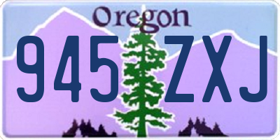OR license plate 945ZXJ