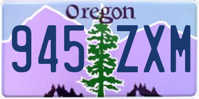 OR license plate 945ZXM