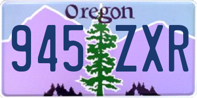 OR license plate 945ZXR