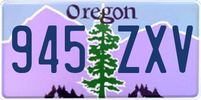 OR license plate 945ZXV