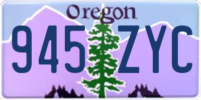 OR license plate 945ZYC