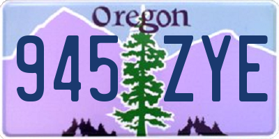 OR license plate 945ZYE
