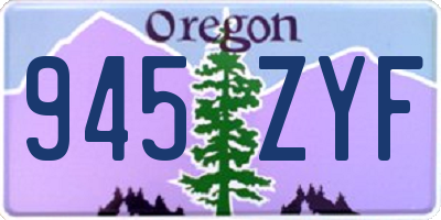 OR license plate 945ZYF