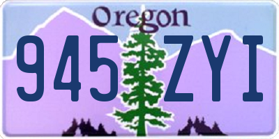 OR license plate 945ZYI