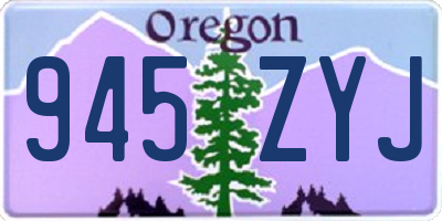 OR license plate 945ZYJ