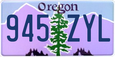 OR license plate 945ZYL