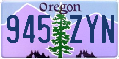 OR license plate 945ZYN