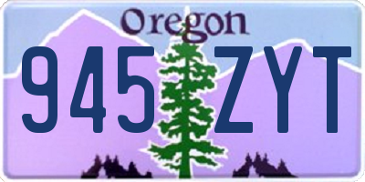 OR license plate 945ZYT