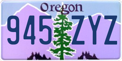 OR license plate 945ZYZ