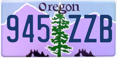 OR license plate 945ZZB