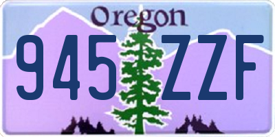 OR license plate 945ZZF