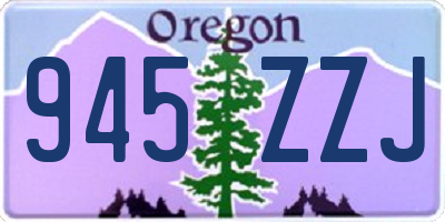 OR license plate 945ZZJ