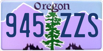 OR license plate 945ZZS