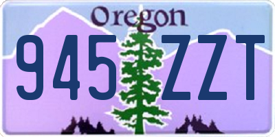 OR license plate 945ZZT